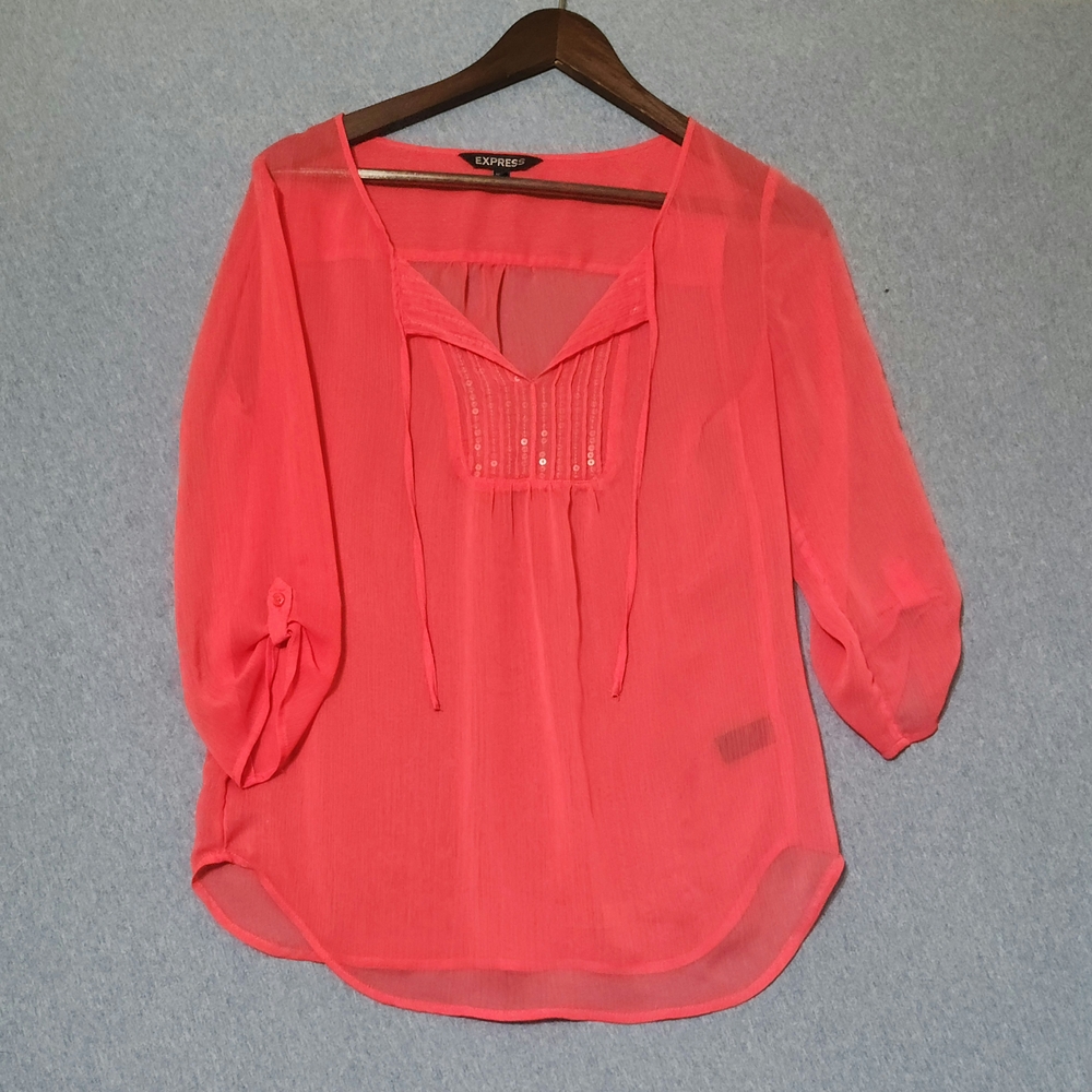 Express Sheer tunic. Size XS